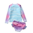 thumbnail image 2 of Baby/Toddler Girls Mermaid Swimsuit Rashguard Set Long Sleeve UPF 50+, 2 of 2