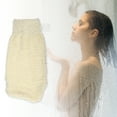 thumbnail image 2 of Guantes de yute únicos 1 Pc Guantes de ducha exfoliantes para baño 9.25"x4.72" Beige, 2 of 6