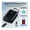 thumbnail image 2 of Waterproof Smart Electronic Padlock Fingerprint IC Card Password Lock for Home Warehouse Garage ,Keyless Entry Design, 2 of 6