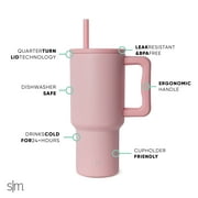 Simple Modern 30 fl oz Insulated Stainless Steel Trek Tumbler with Straw Lid | Blush