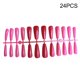 thumbnail image 5 of Jumpingount 24 piezas de uñas artificiales puntas de uñas postizas accesorios de manicura rojo rojo 10Conjunto, 5 of 6