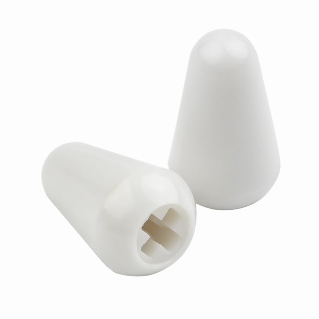 GLFILL 2 PCS 3 5 Way Toggle Switch Tip Knob Cap Buttons For SQ ST Electric Guitar Guitarra Guitar 3 Way 5 Way Toggle Switch Tip White