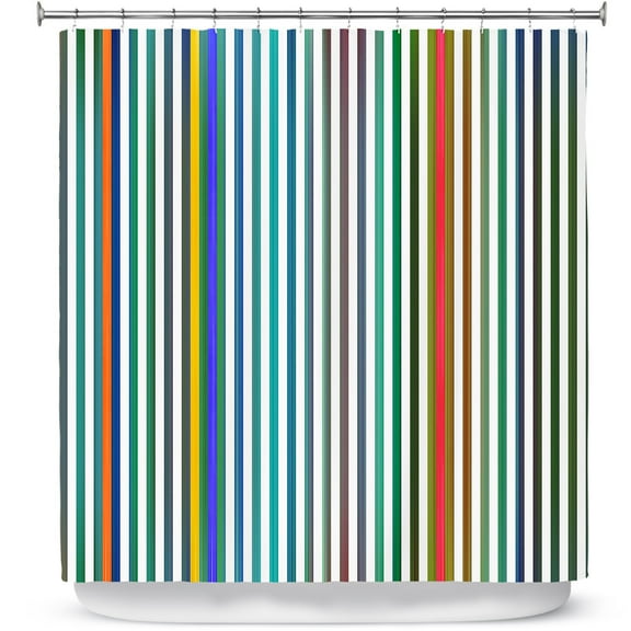 Shower Curtains 70" x 93" from DiaNoche Designs by Ruth Palmer - Get Your Stripes On