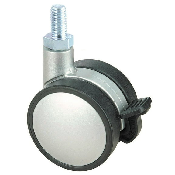 Richelieu 66014031204 Contemporary Series 2" Diameter 110 Lbs Max Weight Caster - Silver