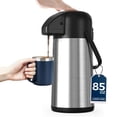 thumbnail image 1 of Jarra de café Gezoss, dispensador Airpot de 2,5 l/85 oz, de acero inoxidable, 1 of 8