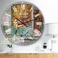 thumbnail image 3 of Designart 'Paris French Flowershop ' Traditional wall clock, 3 of 4