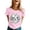 Light Pink, variant on DGMIOCS Black and White Disco Ball Club Retro T-Shirt Women's Short Sleeve Casual Party T-Shirt XL