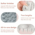thumbnail image 6 of HEETA Scalp Massager 2 Pack, Soft Silicone Bristles to Remove Dandruff, Relieve Itching, Scalp Scrubber for Hair Care Relax Scalp, Grey & Beige, 6 of 8