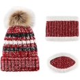 thumbnail image 3 of Gorro de invierno para mujer, bufanda con forro polar, máscara, gorro de invierno 3 en 1, nieve, 3 of 5