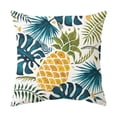 thumbnail image 4 of Set of 4 Cushion Cover 45 x 45 cm Decorative Pineapple Pattern Pillow Case Car Sofa Home Decor (4 Different Styles), 4 of 5