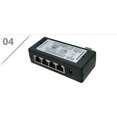 thumbnail image 3 of sweethay DC12V-48V Adaptador de corriente PoE de 4 puertos Inyector de fuente de alimentación Ethernet PoE DC12V-48V para cámara IP Cerraduras de hardware sweethay AF000899-00, 3 of 8
