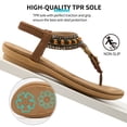 thumbnail image 6 of Ablanczoom Sandals Women: Women Flats Sandals for Dresses - Elastic Ankle Strap Flip Flops, 6 of 6