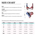 thumbnail image 5 of PAYOHTO Women's Cross Front Bikini Set with High Elasticity Soft Padding Waving flag of USA Bathing Suit Crop Top Swimsuit, 5 of 9