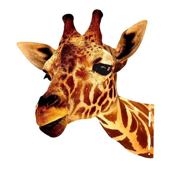 yotijay Animal Heads Art Sculpture Collectible Art Statue Rustic Wall Sculpture for Wall Giraffe