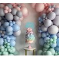 thumbnail image 2 of Topper para pastel EONNCNT azul cielo con brillo 21 x 16 cm, 2 of 7