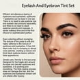 thumbnail image 5 of Tuscom Eyebrow and Eyelash Tinting Kit 2-in-1 - Long-Lasting Black Brow & Lash Dye with Gentle Nourishing Formula, Complete At-Home Tint Set with Brushes, Trays & Gloves, 5 of 7