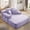 Purple, variant on FFH 60" Chaise Lounge Chair Indoor, Convertible Sleeper Sofa Bed with Storage Pockets, Plush Corduroy Floor Lazy Sofa, Frameless Design, Purple