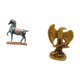 thumbnail image 5 of Figura de caballo, escultura de animal de resina, estatua coleccionable, adorno para centro de mesa, con diseño creativo, mano de obra fina, material, 5 of 8