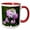 Red/White, variant on 3drose, Pink and White Phlox Flowers Pink and White Flowers, 15oz Two-tone Blue Mug
