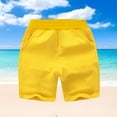thumbnail image 2 of Kovlvoll Baby Girl Boy Clothes Shorts Summer Solid Color Casual Elastic Waist Short Pants with Pockets, 2 of 5