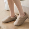 thumbnail image 5 of Slippers for Women,Lined Closed Back Slippers Cozy Indoor Outdoor Shoes With Memory Foam Comfort Cushion For Warmth And Relaxation,Womens Slippers,Brown,5-6, 5 of 7