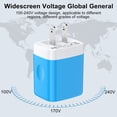 thumbnail image 3 of USB Fast Charger Block, 3PACK QC 18W Charging Block with 10FT USB C Cable Type C Cable Cord USB A to Usb C Cable, USB Wall Charger Plug Type C Charger Quick Android Charger USB Plug Adapter[Blue], 3 of 7