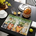 thumbnail image 3 of St. Patrick's Day Placemats Set of 8, Green Lucky Shamrocks Harp Beer Retro Rustic Placemats for Dining Table, Place Mats for Kitchen Tabletop, Waterproof Wipeable Dining Table Mats Set, 3 of 9