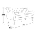 thumbnail image 6 of Mill Lane Mid-Century Modern 68 inch Tufted Sofa in Green Fabric, 6 of 7