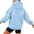 thumbnail image 2 of Uootdi Plus Size Christian Long Gift Sleeve Hoodies for Women Oversized Yahweh Sweatshirts Fashion Drawstring Casual Pullover Tops, 2 of 6