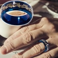 thumbnail image 1 of Anillo de moda para mujer, anillo de boda redondo negro, regalo, anillo de 1 pieza Wmkox8yii  fajkfhkj5723, 1 of 7