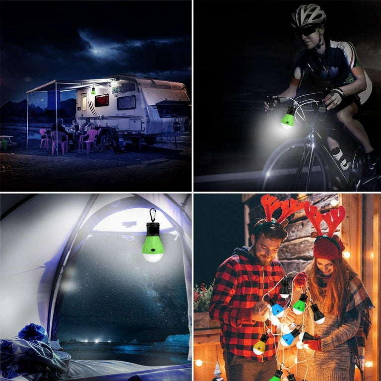 Campings Light [4 Pack] Doukey Portable Camping Lantern Bulb LED Tent Lanterns Emergency Light Camping Essentials Tent Accessories LED Lantern for