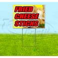 thumbnail image 1 of Fried Cheese Sticks (18" x 24") Yard Sign, Includes Metal Step Stake, 1 of 6