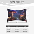 thumbnail image 4 of Zufioo Jungle Path Glowing Mushrooms Print Double-sided Plush Pillow Cover,Decorative Pillow Protector without Pillow Core, Suitable for Sofa, Bedroom, Car-16"x24", 4 of 6
