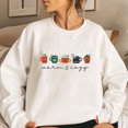 thumbnail image 2 of Fridja Chandails en Molleton de Noël Décontractés à Col Rond pour Femmes, Manches Longues, Blouse, T-shirt, 2 of 7