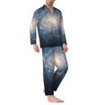 thumbnail image 2 of Fotbe The Galaxy Pijama de Hombre con Estampado de Manga Larga, Conjunto de 2 Piezas, Ropa de Dormir Suave y Cómoda con Bolsillos-XX-Large, 2 of 7