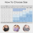 thumbnail image 4 of Bras for Women Full Coverage Sports Bra-Padded Seamless High Impact Support for Yoga Workout Bralettes V-Neck Back-Smoothing Bra Feature Hook and Eye Closure Longline Bra Style Y-45 , White L, 4 of 6