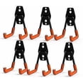 thumbnail image 1 of Steel Garage Storage Utility Double Hooks, Heavy Duty For Organizing Power Tools,small U Hooks (pack Of 6), 1 of 4
