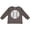 Charcoal Grey, variant on Inktastic Distressed Baseball in White Boys or Girls Long Sleeve Toddler T-Shirt