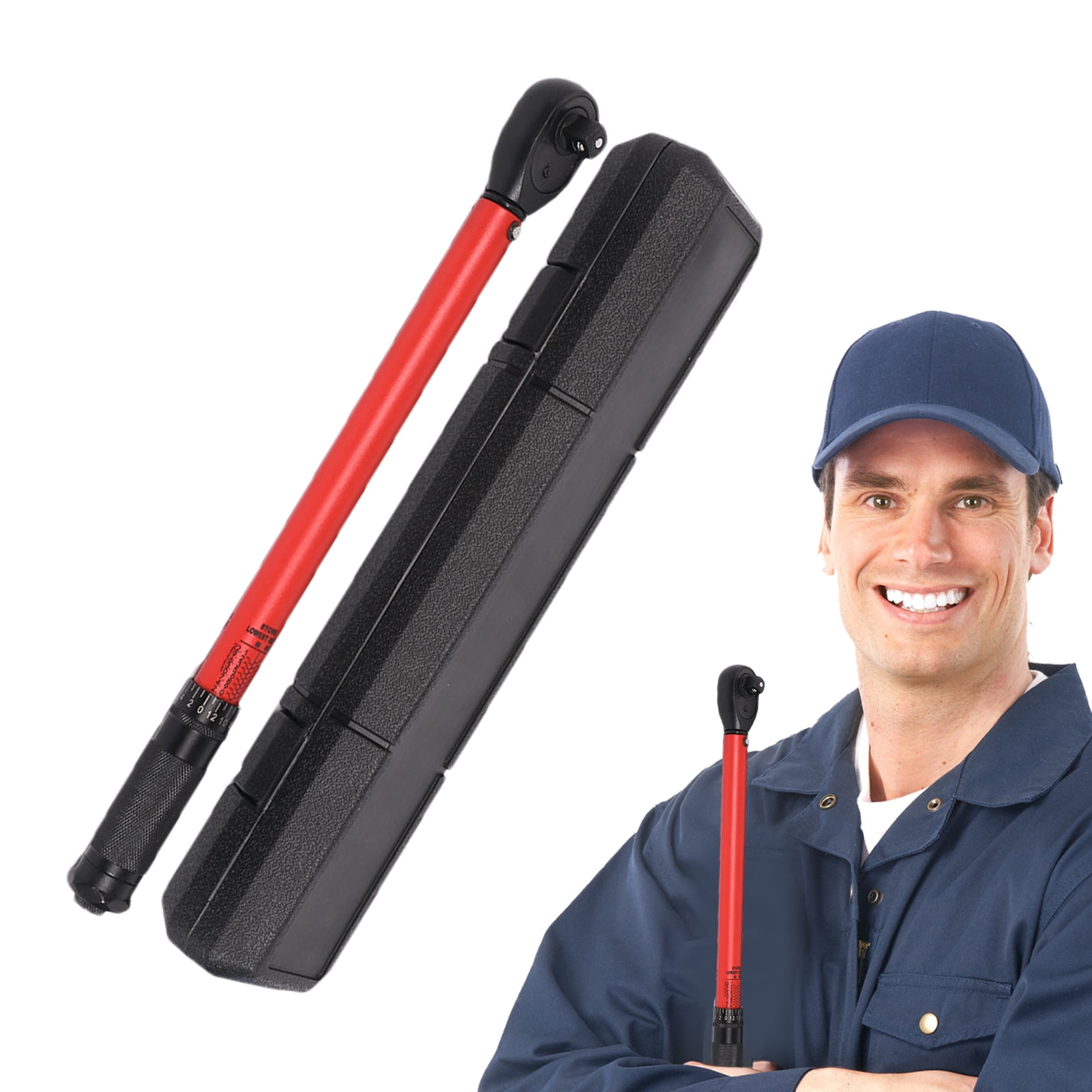 Digital Torque Wrench, 72 Teeth Electronic Adjustable Torque Wrench, Open End Torque Wrench, Torque Multiplier for Automotive Repair, Machinery