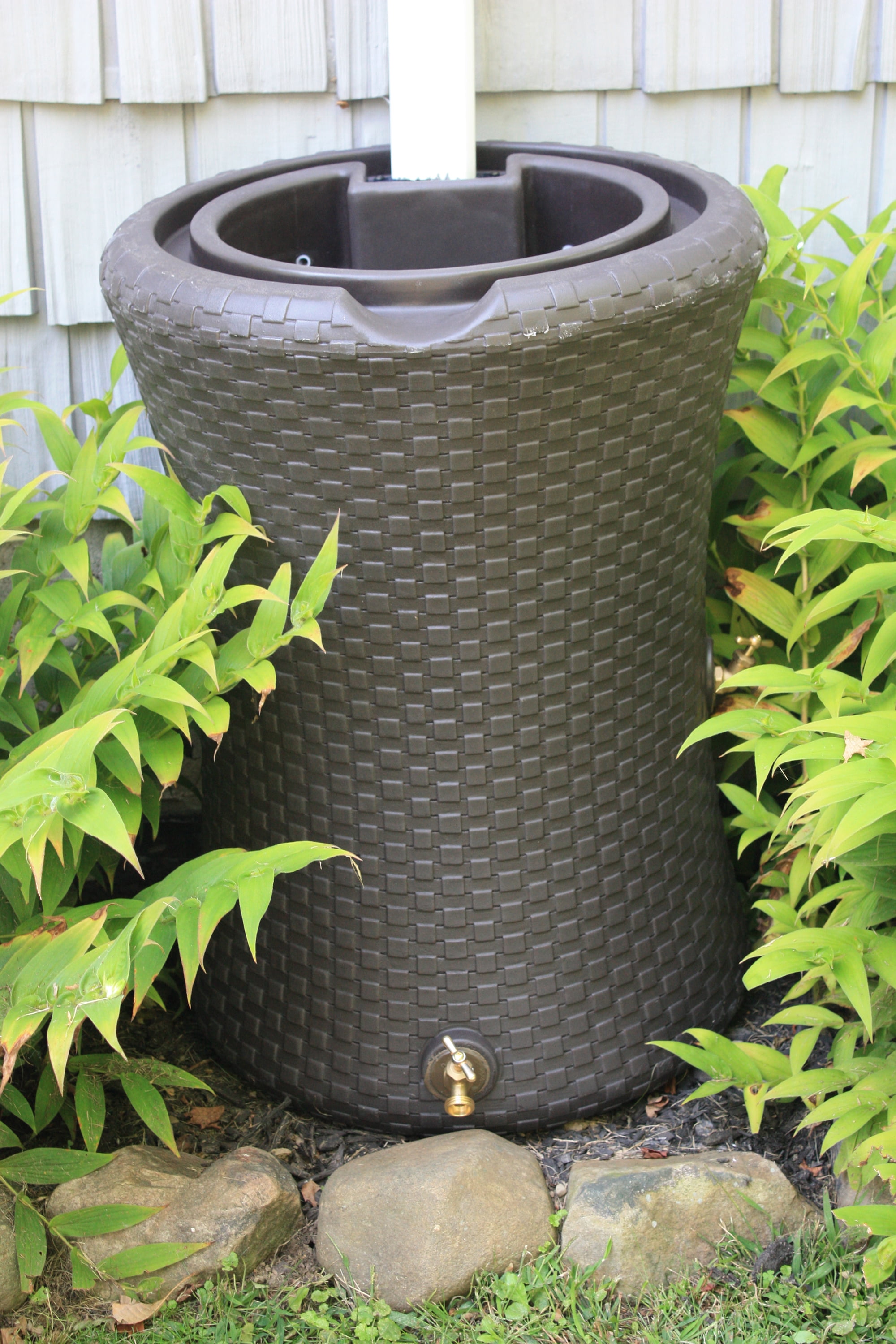 Good Ideas Impressions Nantucket 50 Gallon Rain Saver - Dark Brown