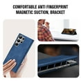 thumbnail image 6 of TECH CIRCLE Magnetic Case For Samsung Galaxy S22,Slim Thin Lightweight PU Leather Kickstand Card Slots Case Flip Folio Shockproof Protective Phone Case for Samsung Galaxy S22 6.1" 2022,Blue, 6 of 8