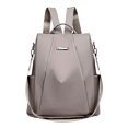 thumbnail image 1 of Lubelski Solid Color Women Large Capacity Anti-theft Oxford Cloth Shoulder Bag Backpack, 1 of 7