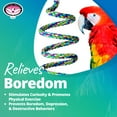 thumbnail image 6 of Super Bird Creations SB326 Large to XL Bungee Bird Toy - Rope Perch for Amazons, African Greys, Cockatoos, Parrots - Colorful Hanging Perch - Enriching Bungee Toy for Large/XL Birds & in Bird Cages, 6 of 7