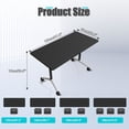 thumbnail image 2 of Folding Conference Table with Wheels, Modular Flip Top Meeting Desk, Commercial Training Table for Office Classroom(2,Black 2,71" D X 23.6" W X 29.5" H), 2 of 7