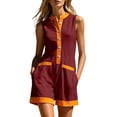 thumbnail image 2 of Elvqul Womens Shorts with Pockets Sleeveless Rompers Loose Holiday Summer Wide Leg Beach Solid Shorts for Women, 2 of 8