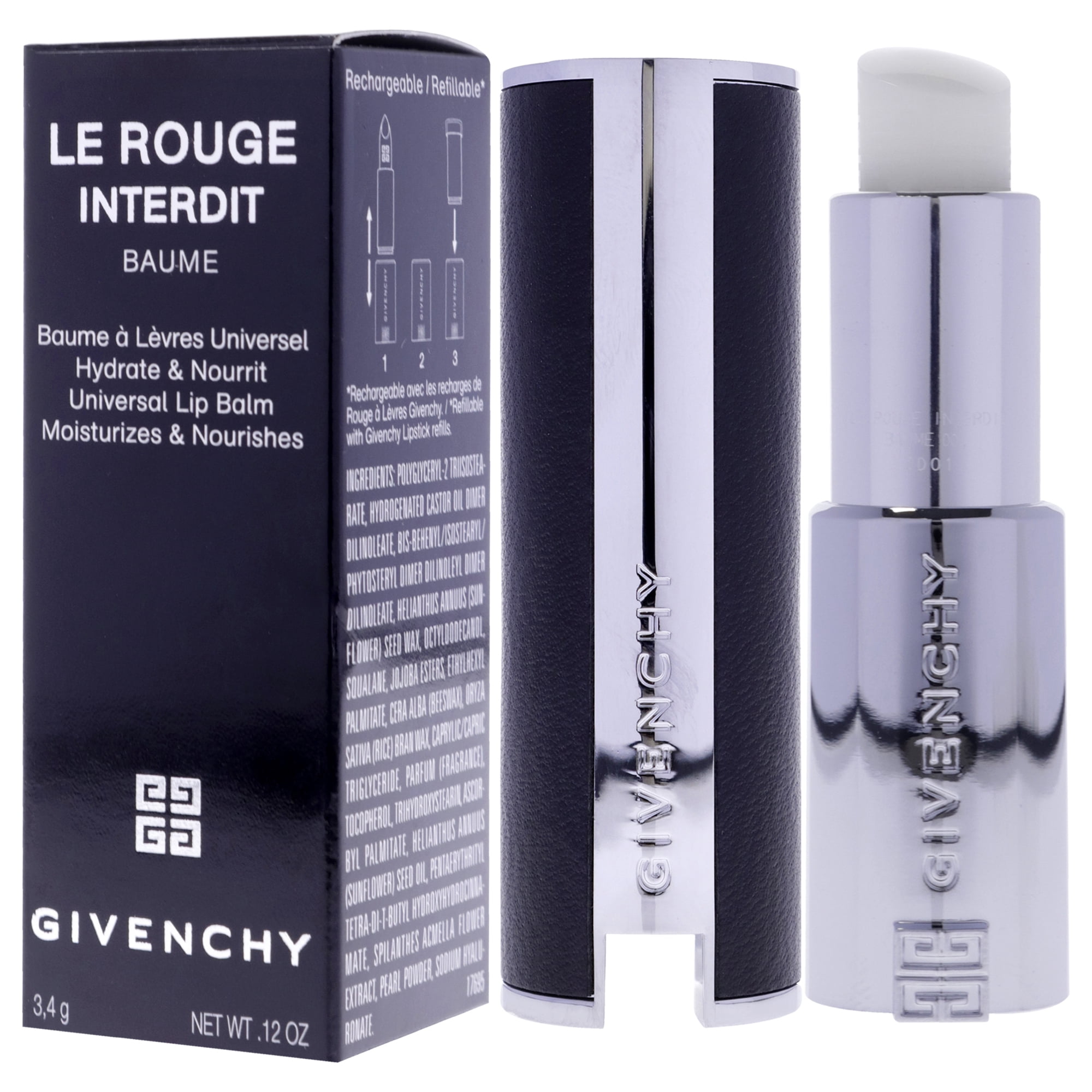 Givenchy Le Rouge Interdit Lip Balm - N00 Natural Finish , 0.11 oz Lip Balm