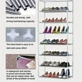 thumbnail image 4 of 1 set of  10 layer shoe cabinet with dust cover, large capacity non-woven fabric space saving shoe rack, easy to assemble, portable shoe cabinet, suitable for various scenarios such as entrance, 4 of 5