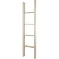 thumbnail image 4 of Ekena Millwork 15"W x 60"H x 3 1/2"D Vintage Farmhouse 4 Rung Ladder, Barnwood Decor Collection, Chalk Dust White, 4 of 13