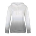 thumbnail image 5 of Hoodies For Women Plus Size Women Plus Size Tie-Dye Printed Gradient Pullover Long Sleeve Sweatshirt Top Fall Sweatshirts Surpdew M, 5 of 8