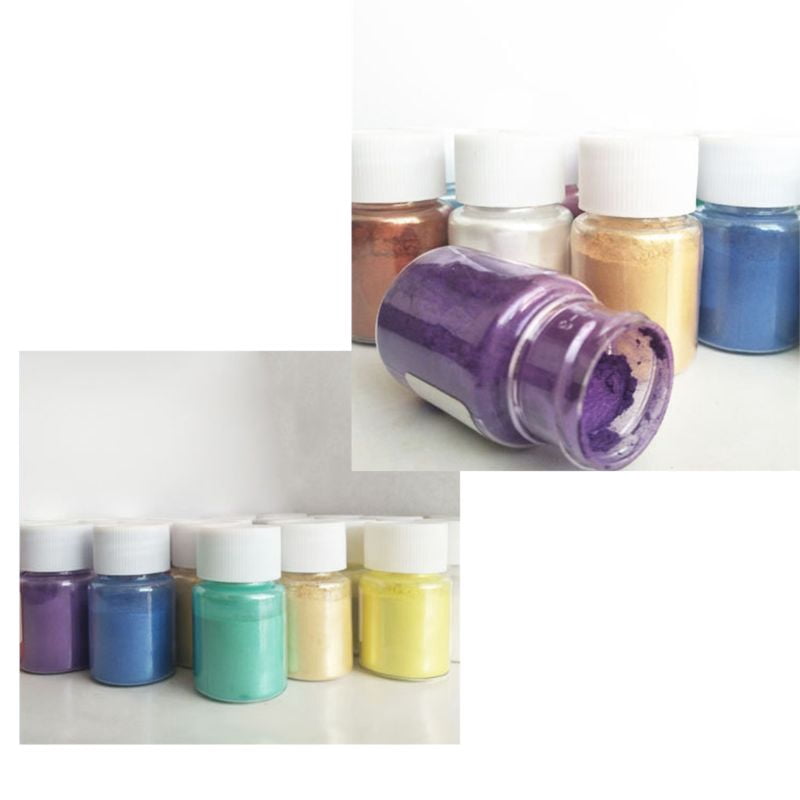 24 Bottle Mica Powder Pigments Soap Dye for Soap Coloring Soap Making Colorants